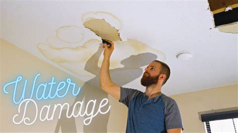 water damaged drywall|How to Repair Water